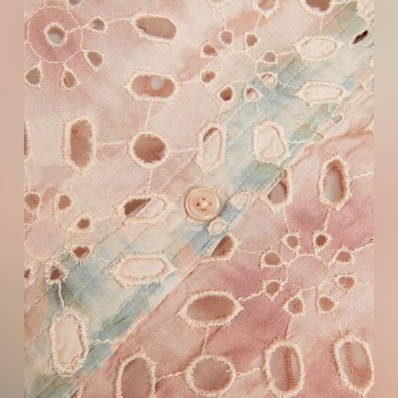 New! Allsaints Inez Marea Broiderie Shirt Dress 🤍 sz 6 - Picture 7 of 13